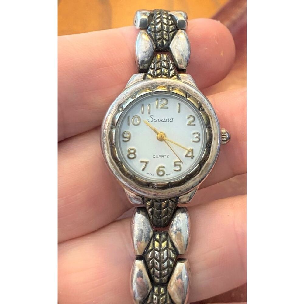 Women's Two Tone 25mm Savana Watch, Bracelet Band, Great Detail